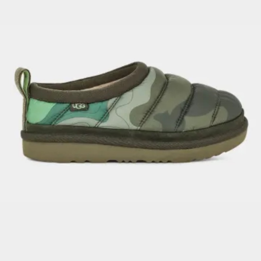 UGG Kids Camo Green Slip-On Shoes